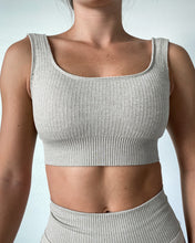 Load image into Gallery viewer, BEIGE RIBBED BRA
